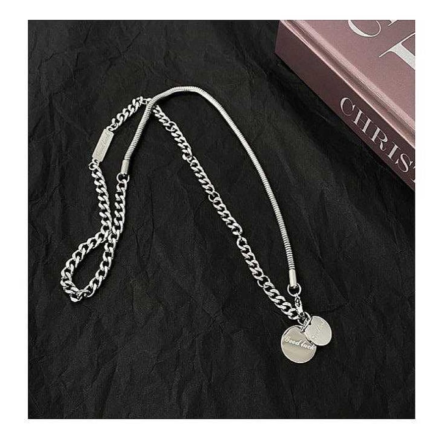 Women The Korean Fashion Necklaces | Hip Hop Necklace Sliver