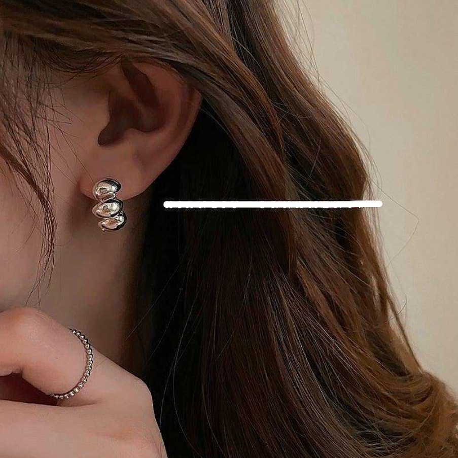 Women The Korean Fashion Earrings | Metal Earrings