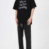 Clothing The Korean Fashion Slim Fit | Why Is Graphic T-Shirt Black