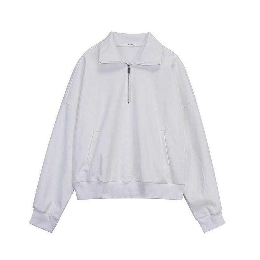 Clothing The Korean Fashion | Half Turtleneck Sweatshirt