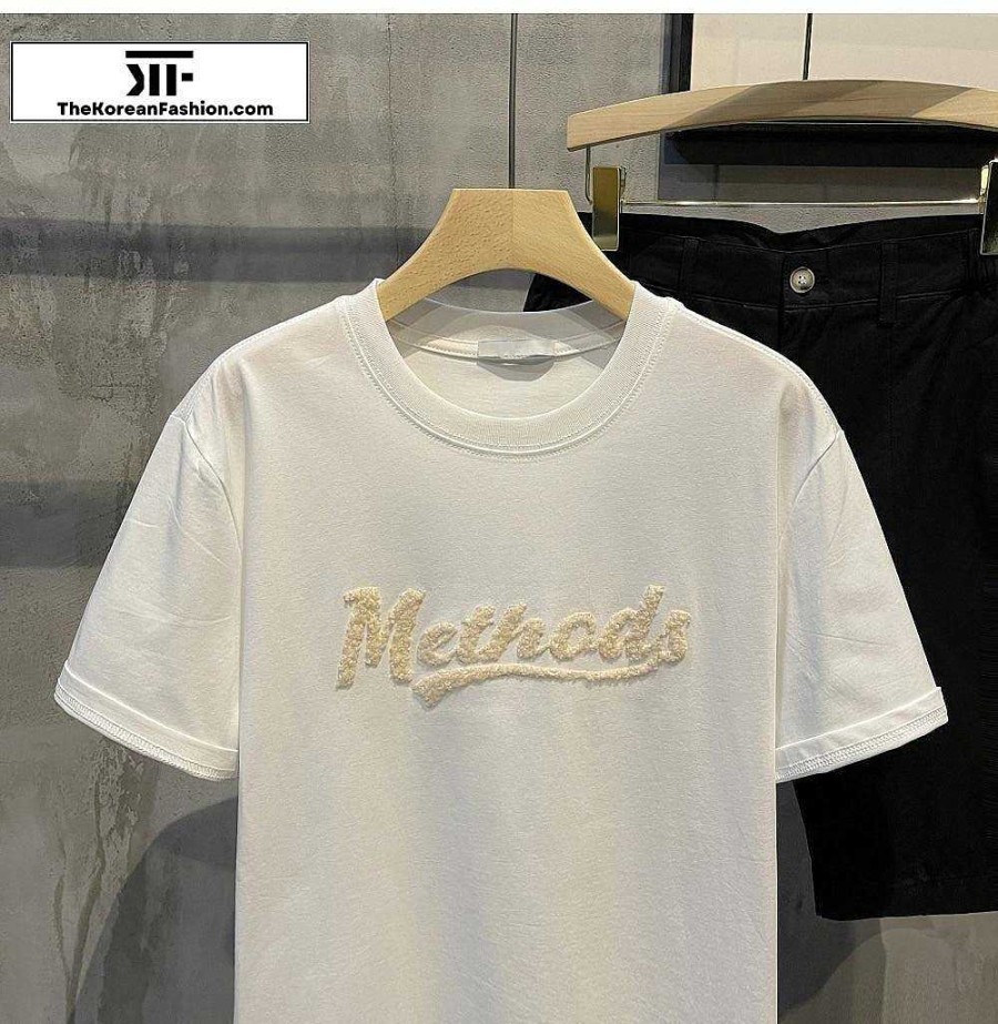 Casual Style Clothes The Korean Fashion | Printed Letter Round Neck T-Shirt