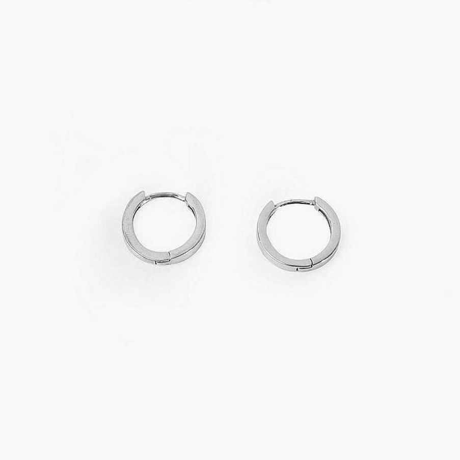 Accs & Bags & Shoes The Korean Fashion | Plain Silver Narrow Earrings