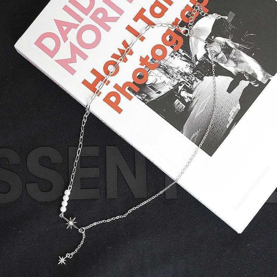 Accs & Bags & Shoes The Korean Fashion | Hip-Hop Style Stitching Necklace 40Cm+Extension Chain 6Cm