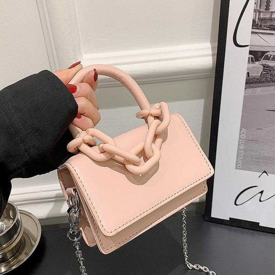 Women The Korean Fashion | Top Handle Mini Chain Shoulder Bag