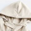 Clothing The Korean Fashion | Basic Suede Hooded Jacket