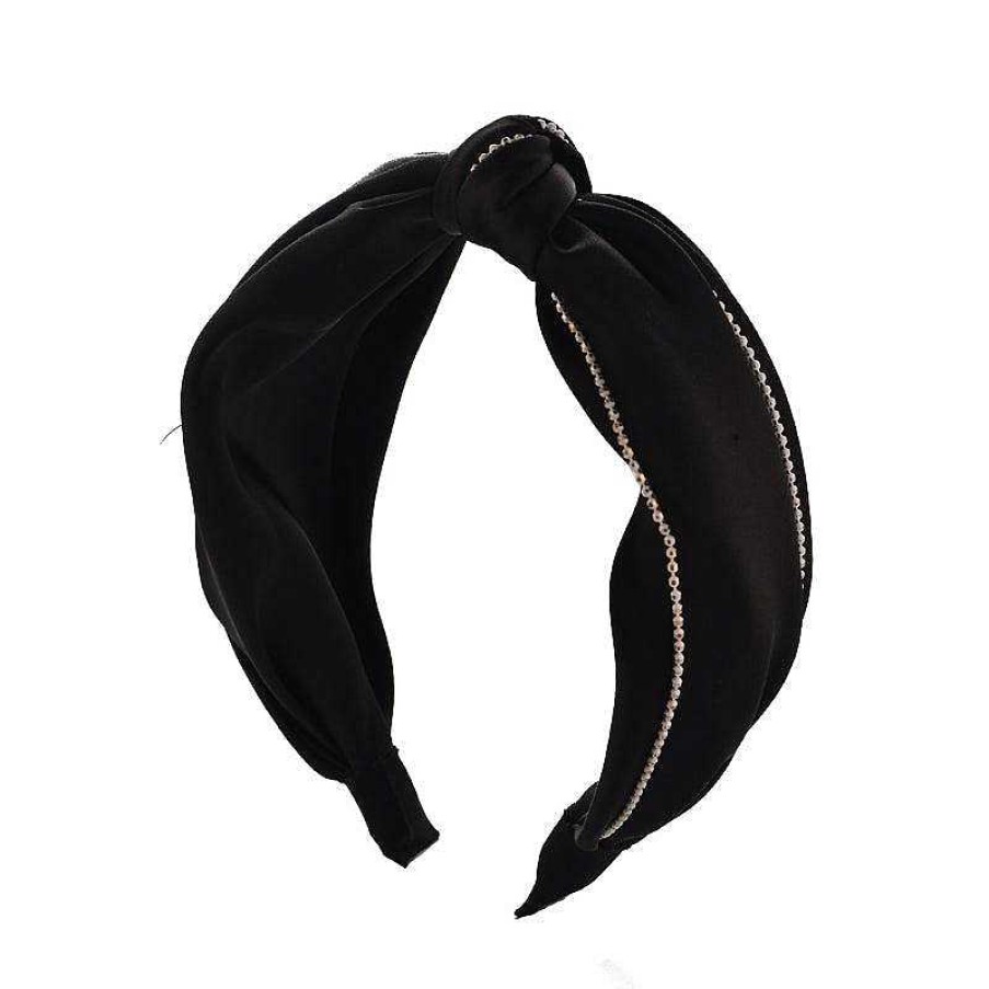 Women The Korean Fashion Hair Accessories | Knotted Satin Headband