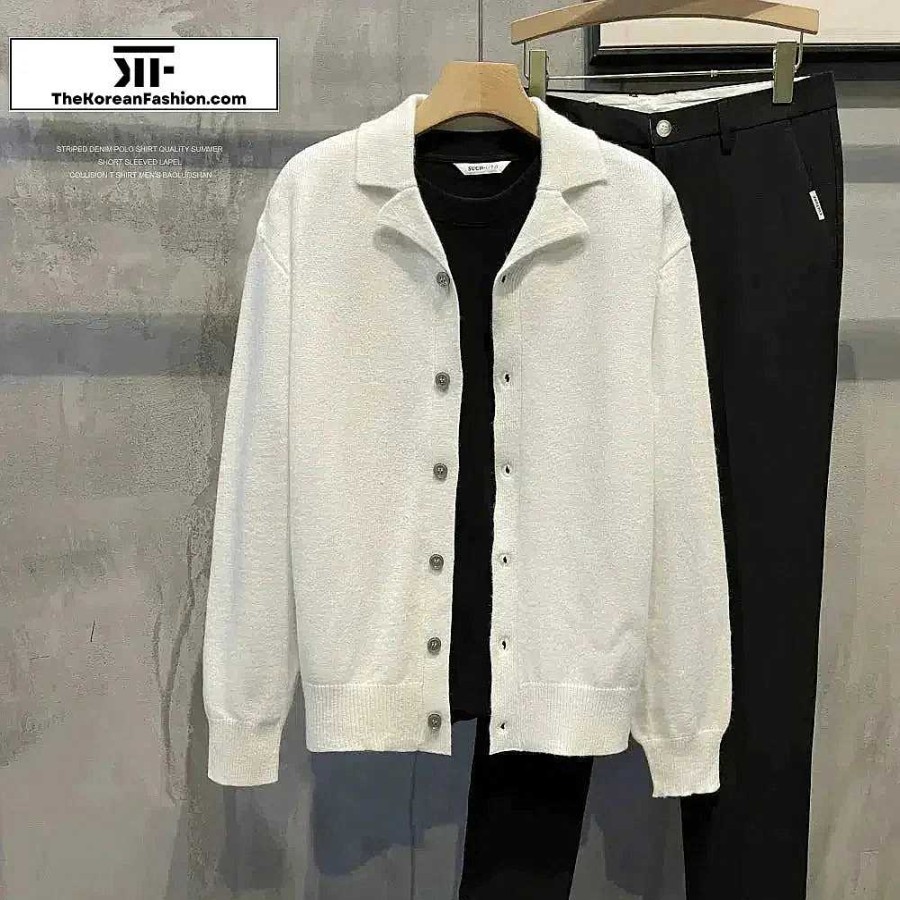 Casual Style Clothes The Korean Fashion | Slim Fit Knitted Cardigan