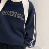 Clothing The Korean Fashion | Round Neck Sports Sweater