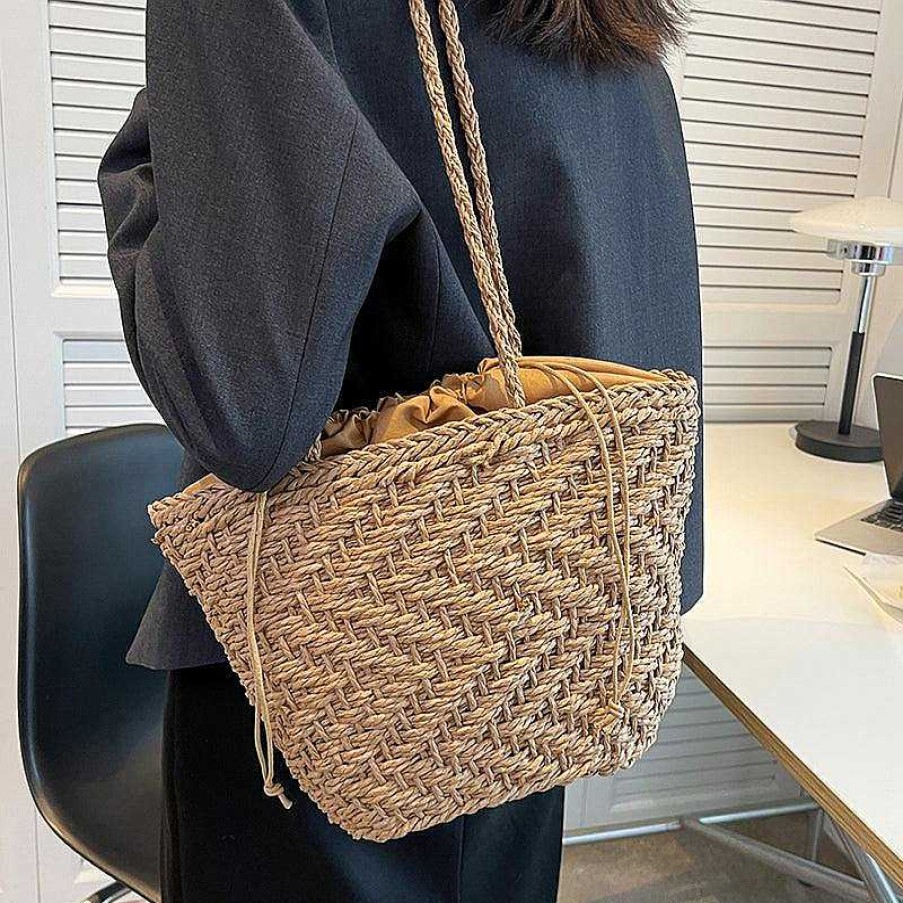 Women The Korean Fashion | Straw Shoulder Bag Tote