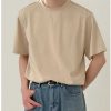 Clothing The Korean Fashion | Round Neck Basic Short-Sleeved T-Shirt