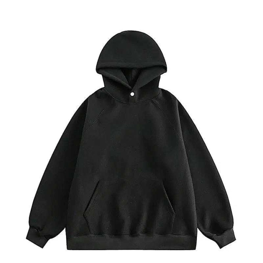 Clothing The Korean Fashion | Heavyweight Basic Hooded Sweatshirt