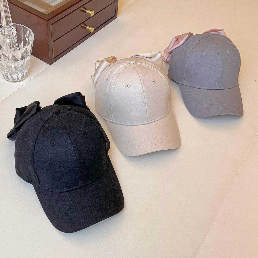 Women The Korean Fashion Hair Accessories | Bow Baseball Cap