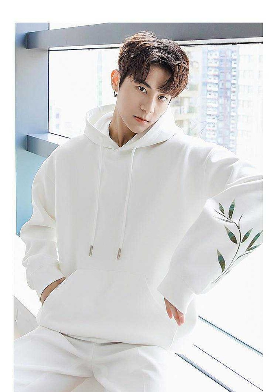 Clothing The Korean Fashion | Bamboo Embroidery Hoodie