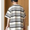 Clothing The Korean Fashion | Short Sleeve Striped T-Shirt