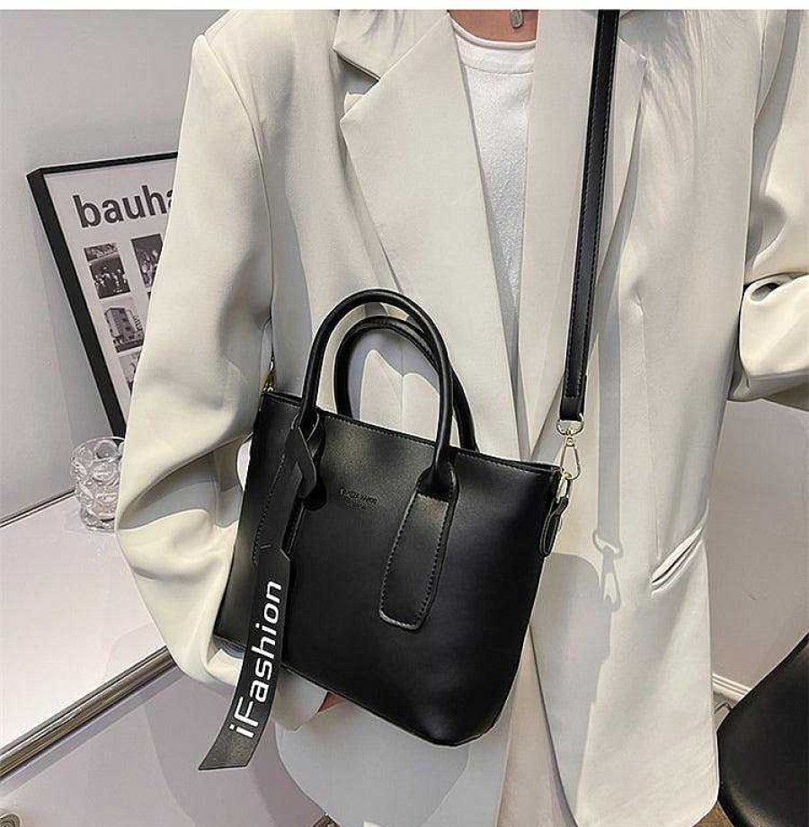 Women The Korean Fashion | Top Handle Satchel Bucket Bag