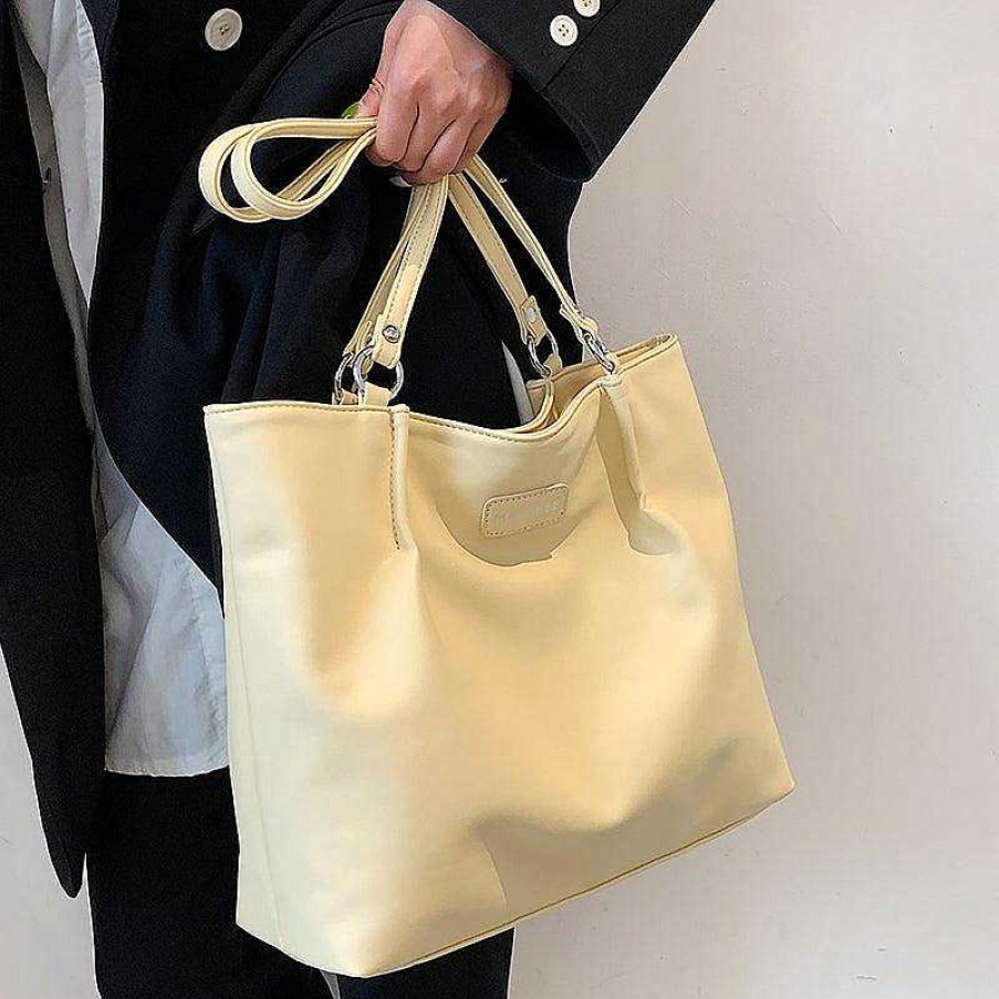 Women The Korean Fashion | Faux Leather Tote Bag