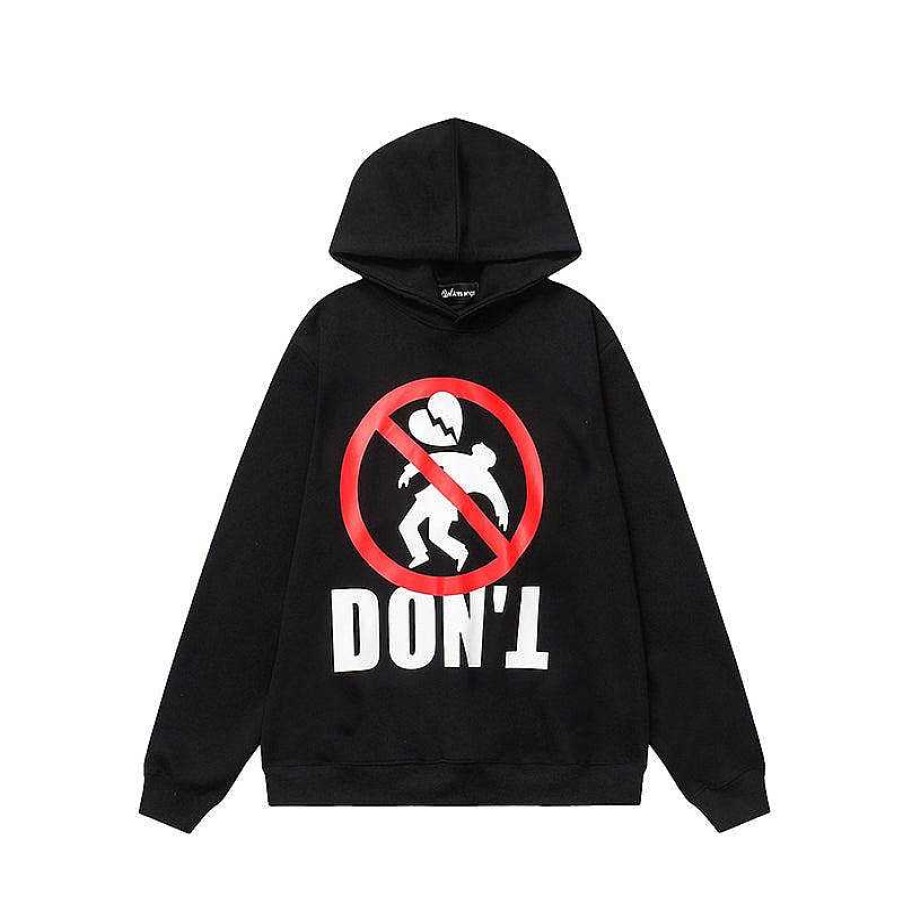 Clothing The Korean Fashion | Letter Print Hooded Sweater