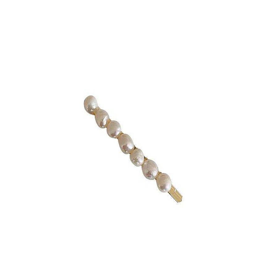 Women The Korean Fashion Hair Accessories | Small Metal Pearl Hairpin