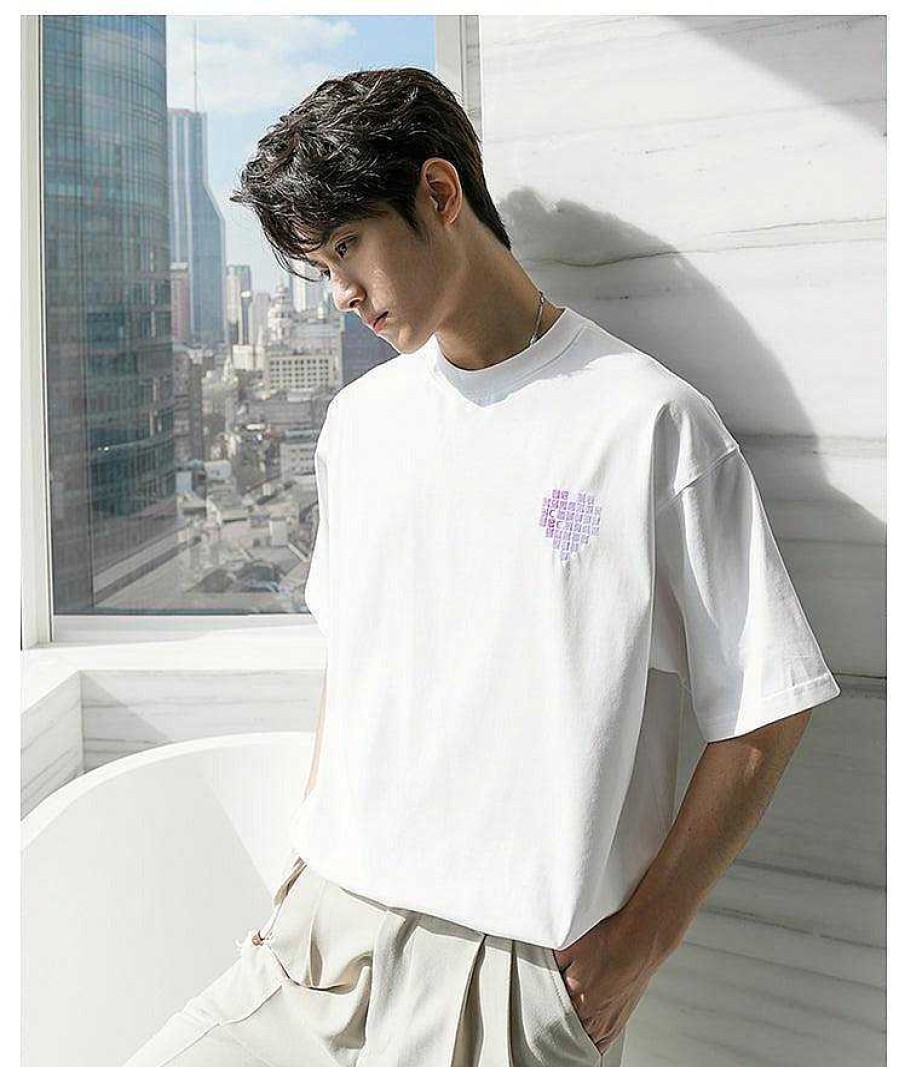 Clothing The Korean Fashion | Love Print T-Shirt