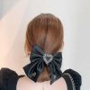 Women The Korean Fashion Hair Accessories | Bow-Knot Headdress Black