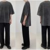 Clothing The Korean Fashion | Short-Sleeved T-Shirt Washed Gray