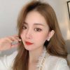 Women The Korean Fashion Earrings | Pearl Earrings Gold