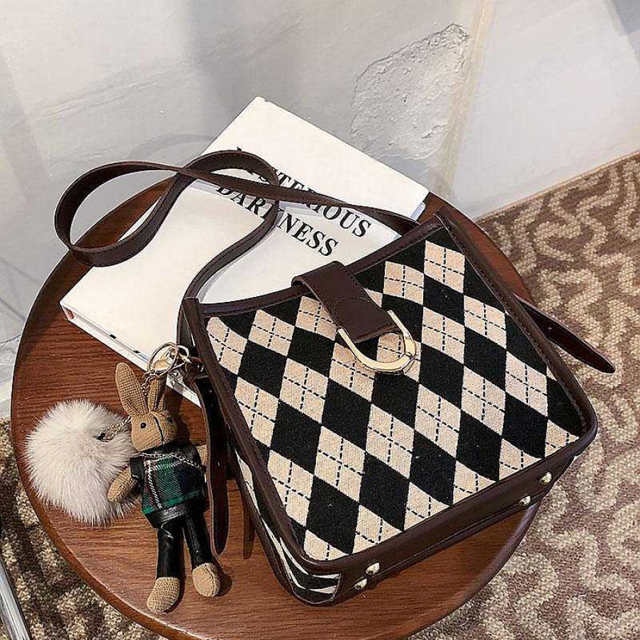 Women The Korean Fashion | Fashion Plaid Shoulder Bag