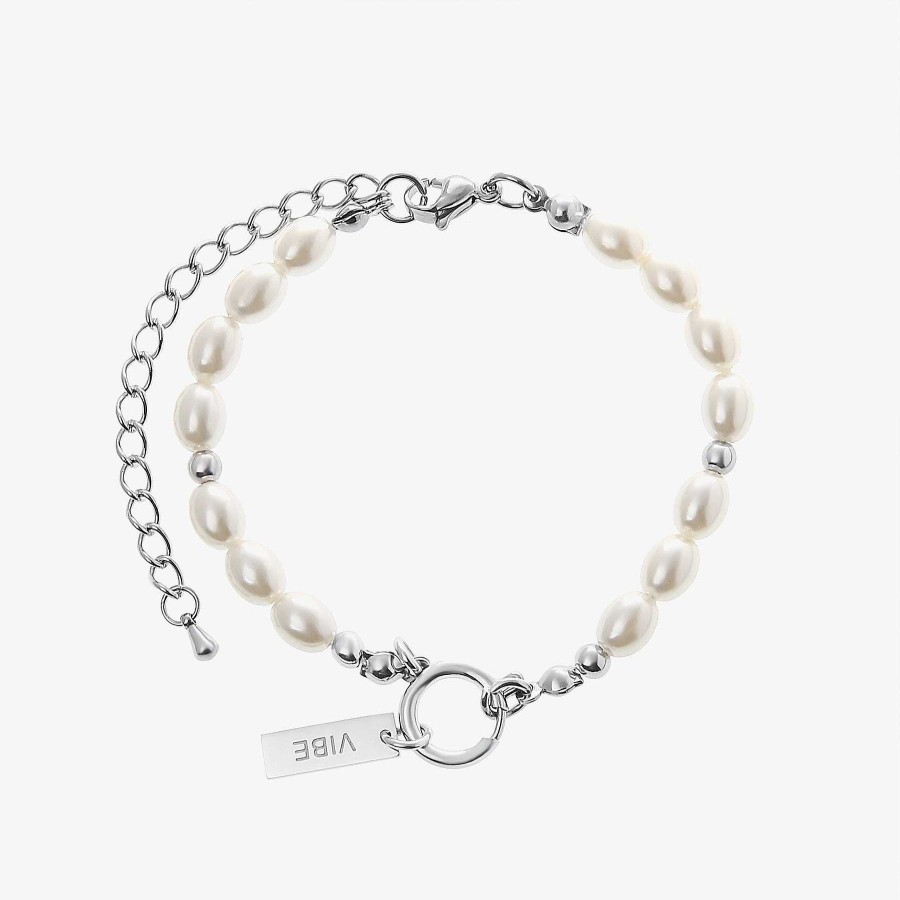 Accs & Bags & Shoes The Korean Fashion | Metal Square Pearl Bracelet