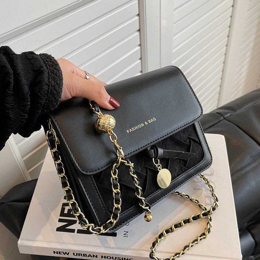 Women The Korean Fashion | Braided Flap Bag