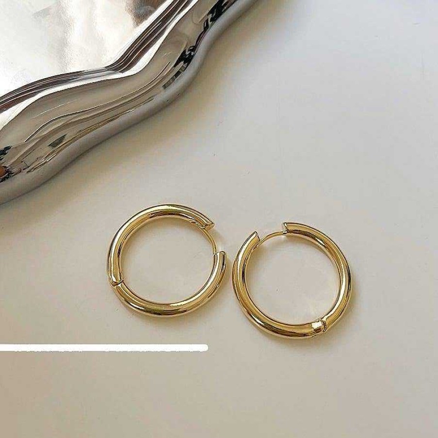 Women The Korean Fashion Earrings | Simple Hoop Earrings