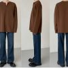 Clothing The Korean Fashion | Henry Collar Long-Sleeved Bottoming