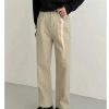 Clothing The Korean Fashion Jeans | Winter Fleece Straight-Leg Warm Pants