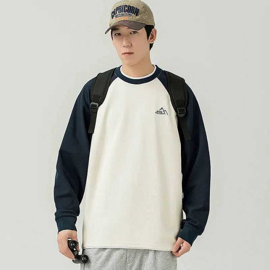 Clothing The Korean Fashion | Round Neck Pullover Sweatshirt