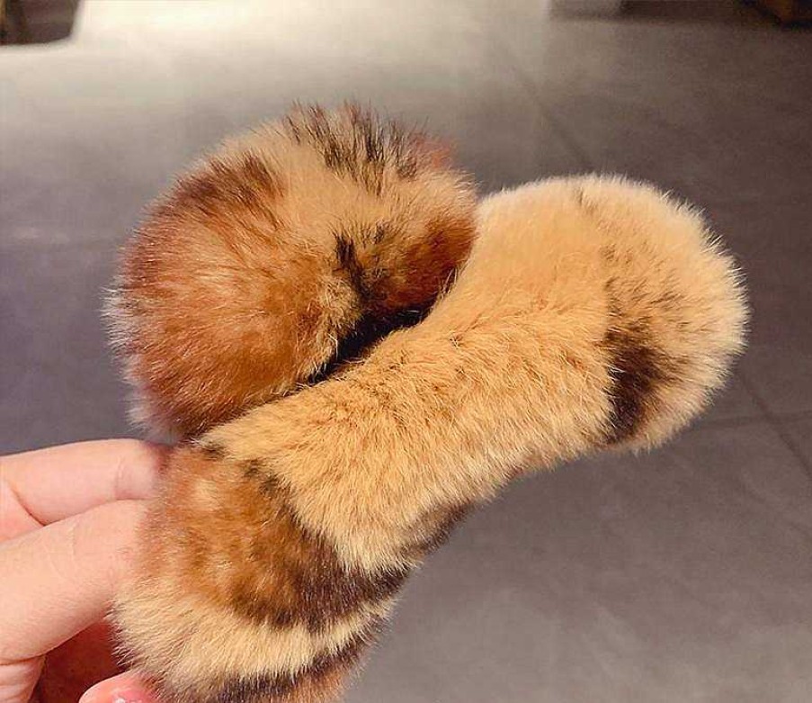 Women The Korean Fashion Hair Accessories | Furry Hair Claw Clip