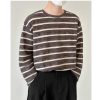 Clothing The Korean Fashion | Thin Long-Sleeve Striped Shirt