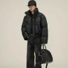 Clothing The Korean Fashion | Short Stand Collar Puffer Jacket