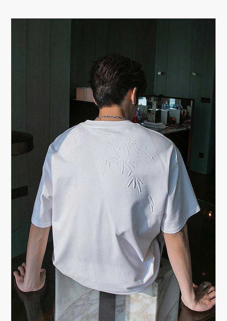 Clothing The Korean Fashion | Embroidered Short-Sleeve T-Shirt