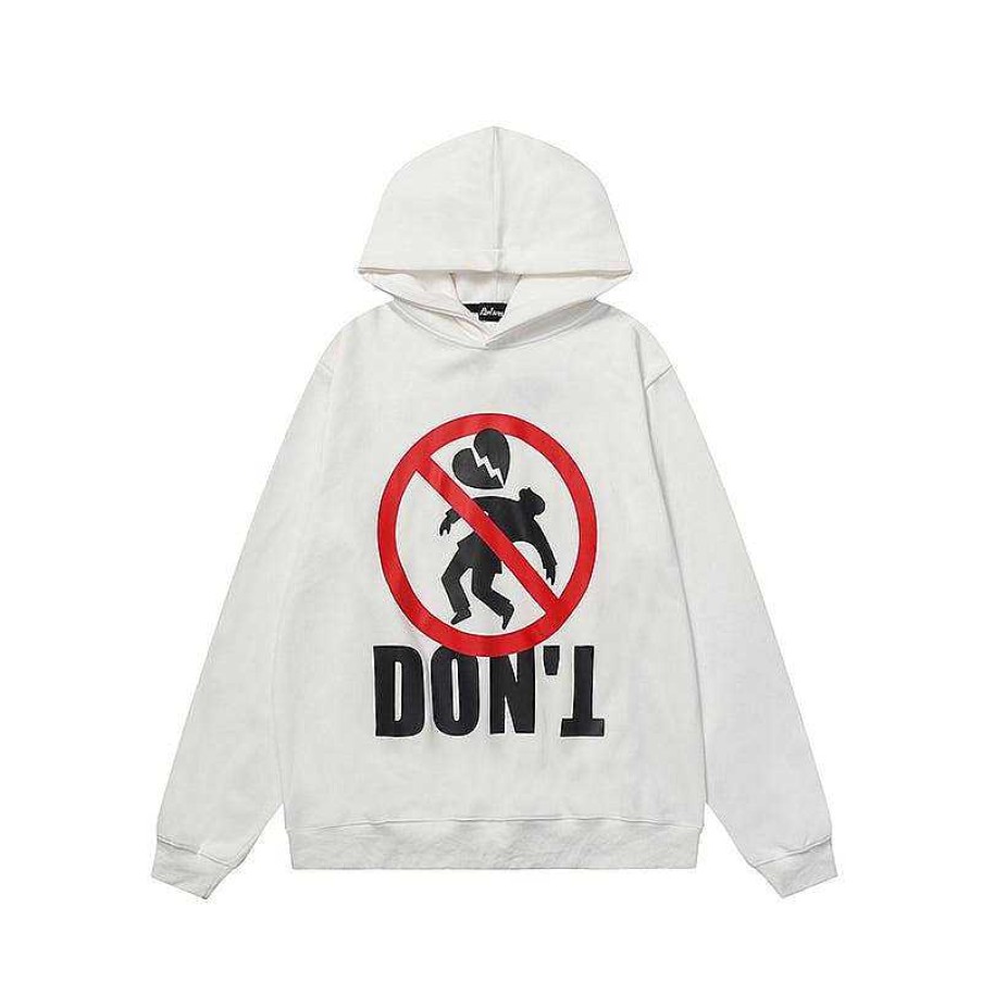 Clothing The Korean Fashion | Letter Print Hooded Sweater