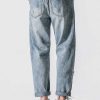 Clothing The Korean Fashion Jeans | Breathable Washed Ripped Jeans Light Blue