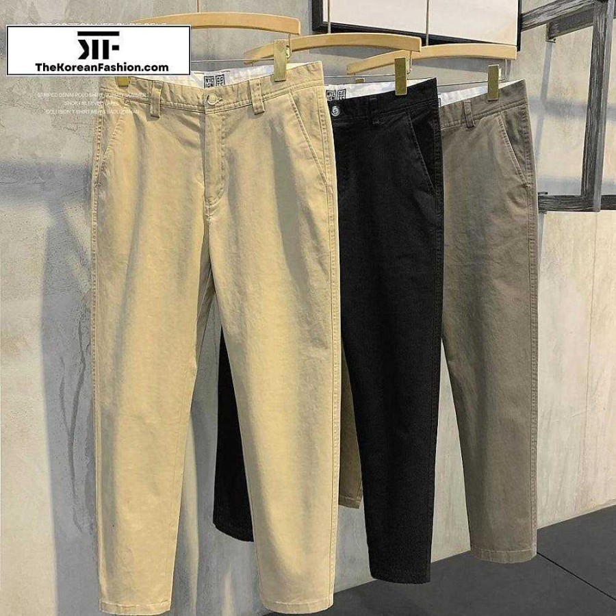 Casual Style Clothes The Korean Fashion | Casual Cotton Breathable Pants