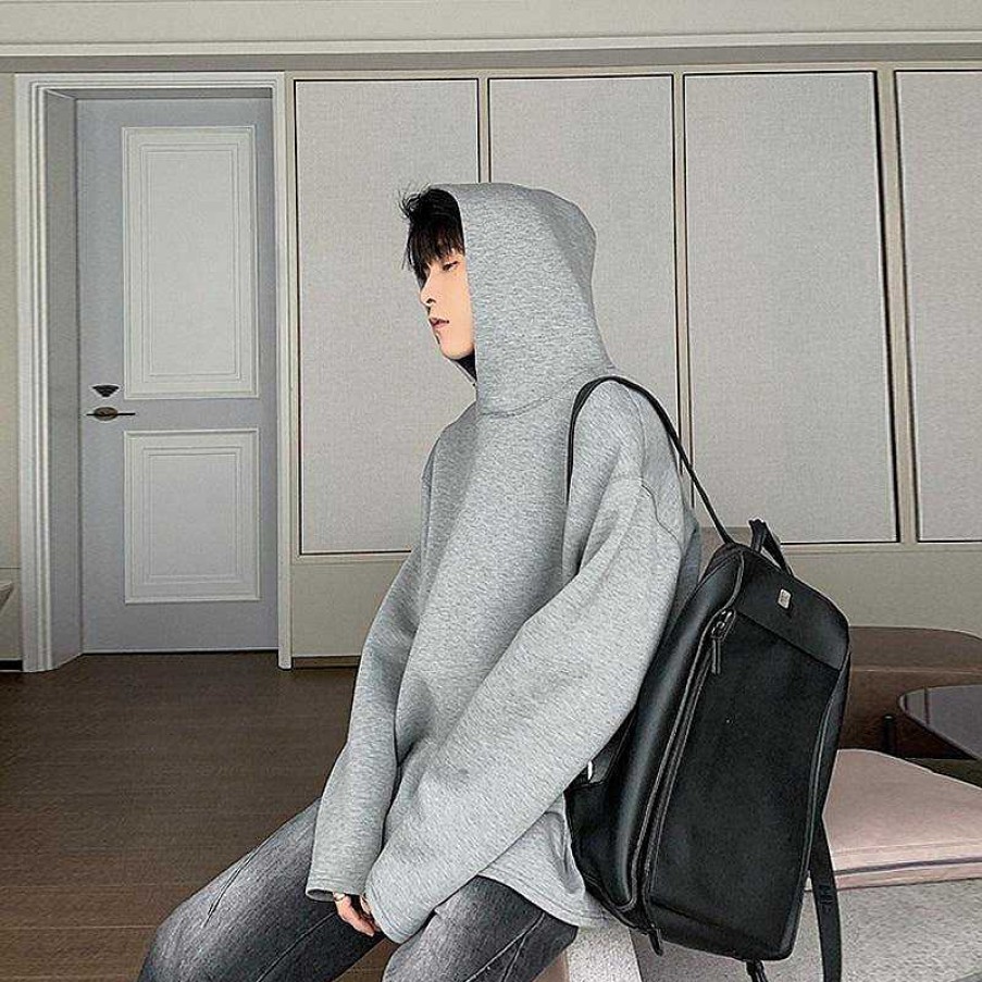 Clothing The Korean Fashion | Basic Blank Hooded Sweatshirt