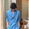 Clothing The Korean Fashion | Long-Sleeved Shirt With Large Pockets