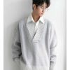 Clothing The Korean Fashion | Knitted V Neck Striped Sweater