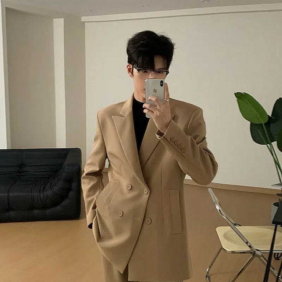 Clothing The Korean Fashion | Double-Breasted Casual Suit