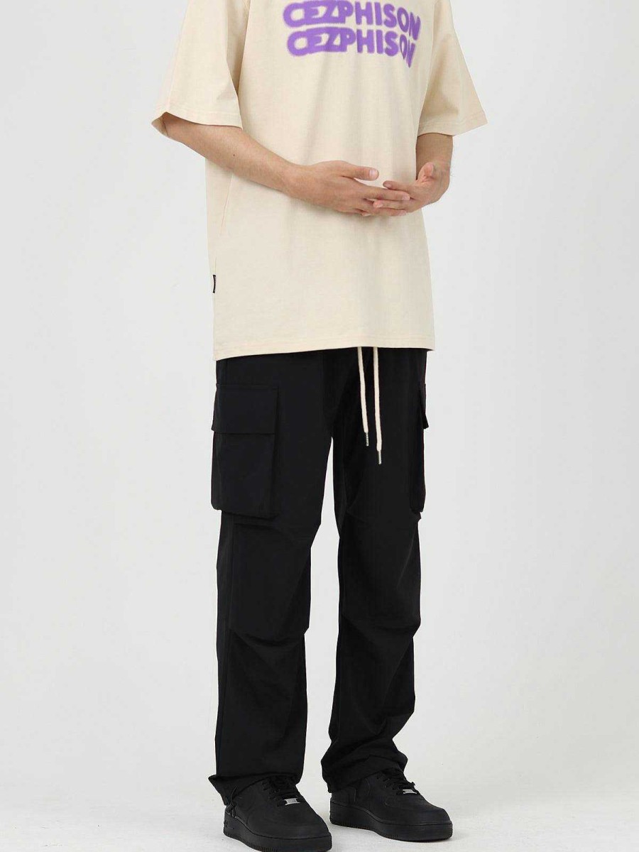 Clothing The Korean Fashion Slim Fit | Loose-Fit Drawstring Cargo Pants