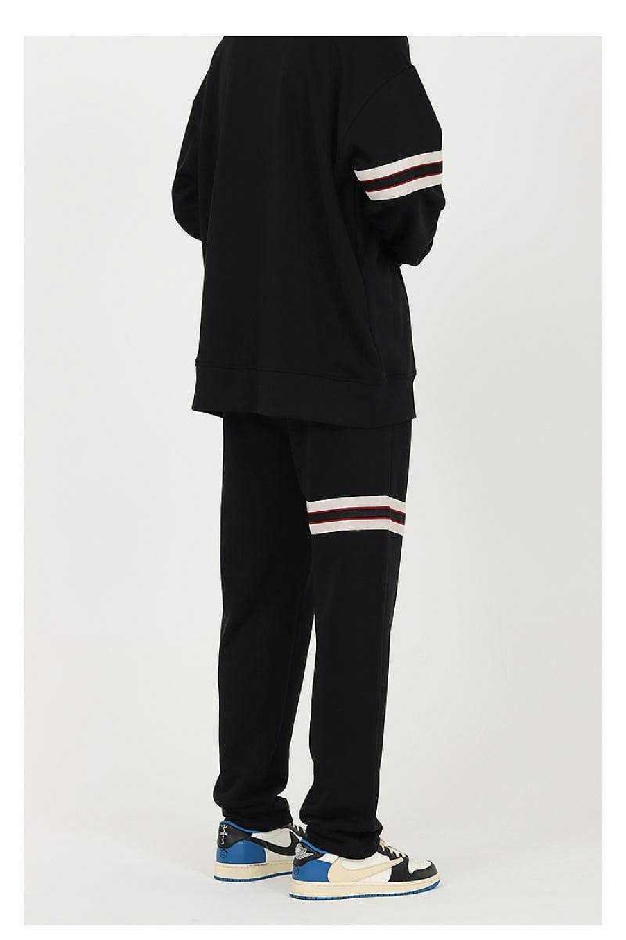 Clothing The Korean Fashion Slim Fit | Ribbon Stripe Sports Pants