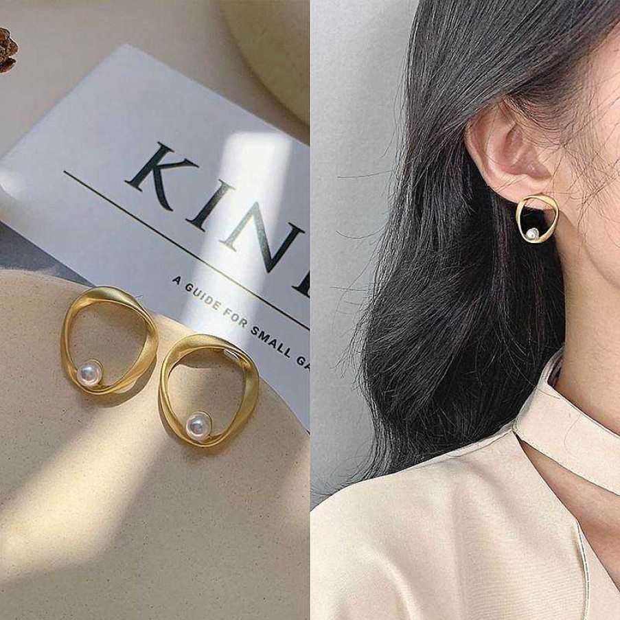 Women The Korean Fashion Earrings | Gold Earrings