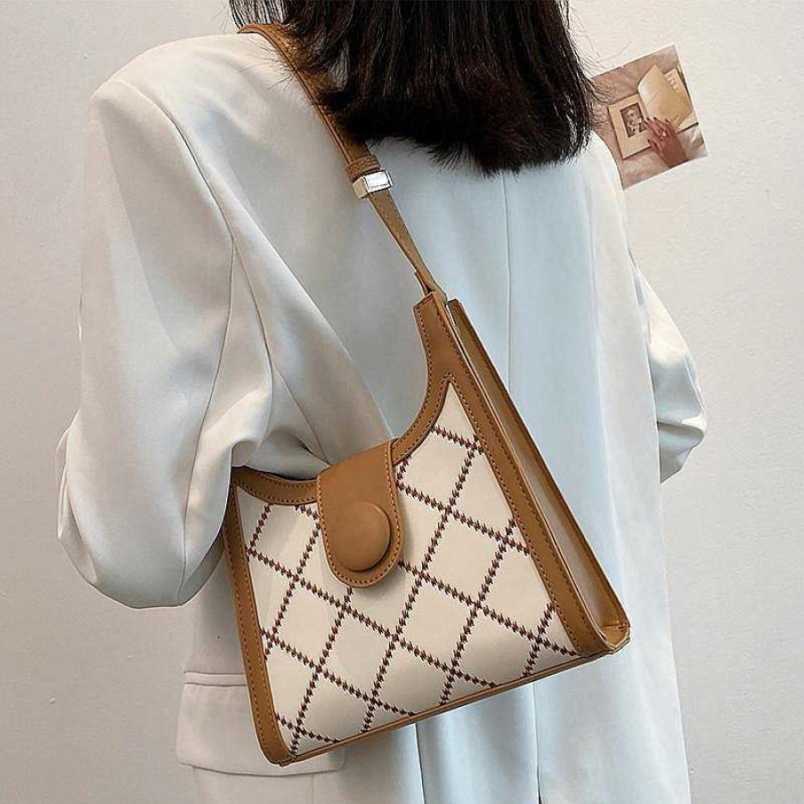 Women The Korean Fashion | Lattice Small Square Bag