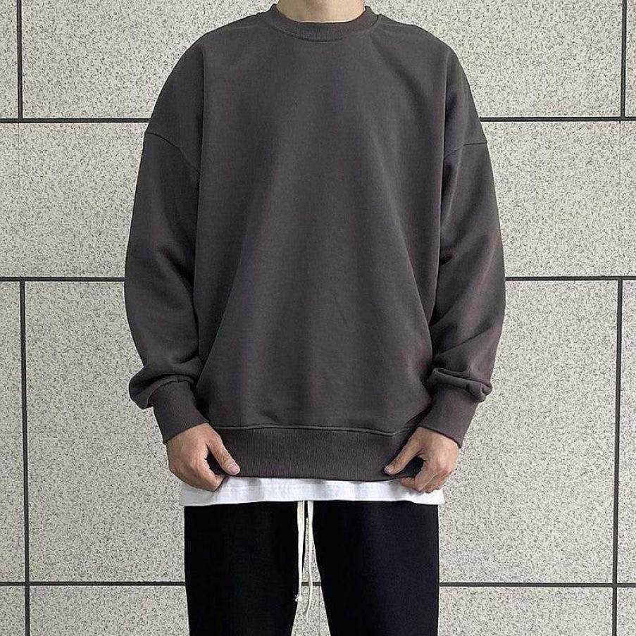 Clothing The Korean Fashion | Round Neck Basic Sweater