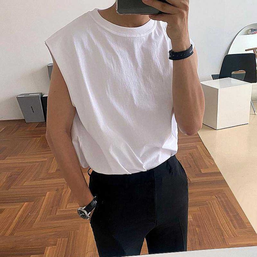 Clothing The Korean Fashion | Sleeveless T-Shirt